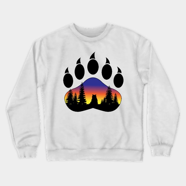 Bear Paw Crewneck Sweatshirt by DickinsonDesign